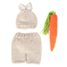 Three piece Infant Photography Props Rabbit Suit
