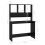 VidaXL (high gloss black) vidaXL Desk with Shelves Chipboard Computer Workstation Desk Multi Colours 6