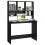 VidaXL (high gloss black) vidaXL Desk with Shelves Chipboard Computer Workstation Desk Multi Colours 3