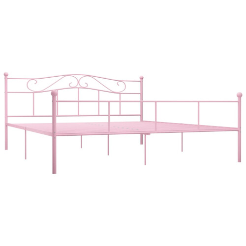 VidaXL (pink) vidaXL Bed Frame Metal 3FT Single Elegant Classic Multi Colours Multi Sizes 1