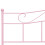 VidaXL (pink) vidaXL Bed Frame Metal 3FT Single Elegant Classic Multi Colours Multi Sizes 5