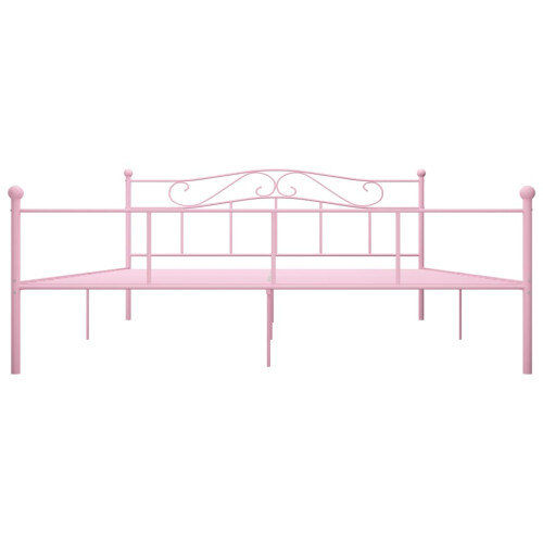 VidaXL (pink) vidaXL Bed Frame Metal 3FT Single Elegant Classic Multi Colours Multi Sizes 2