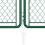 VidaXL vidaXL Gartentor aus Stahl 400x75 cm Grün 3