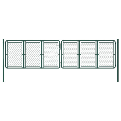 VidaXL vidaXL Gartentor aus Stahl 400 x 125 cm Grün