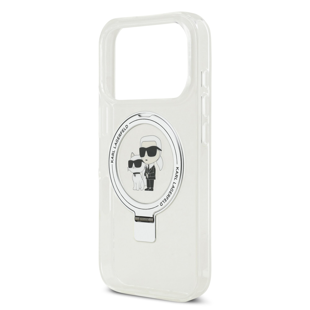 Karl Lagerfeld Ring Stand Case With Magsafe For Iphone 17 Pro Clear 3666339549596