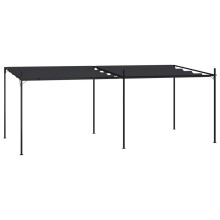 (anthracite, 600 x 300 x 233 cm) vidaXL Gazebo with Retractable Roof 300x300x233 cm Cream Lawn Outdoor Canopy