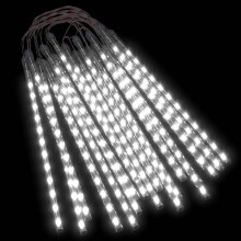 (cold white, 20 pcs) vidaXL 8x Meteor Lights 30 cm Cold White Indoor Outdoor Snowfall Fairy Light