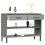 VidaXL (grey) vidaXL Solid Wood Pine Console Cabinet with Metal Legs Brown OSLO Sideboard 3