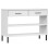 VidaXL (white) vidaXL Solid Wood Pine Console Cabinet with Metal Legs Brown OSLO Sideboard 2