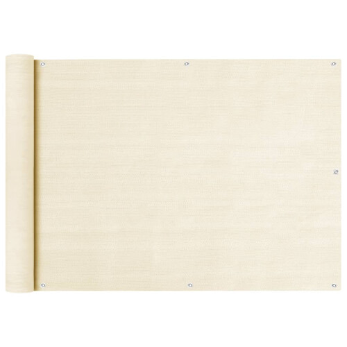VidaXL vidaXL Balkon Sichtschutz Creme 75x300 cm HDPE