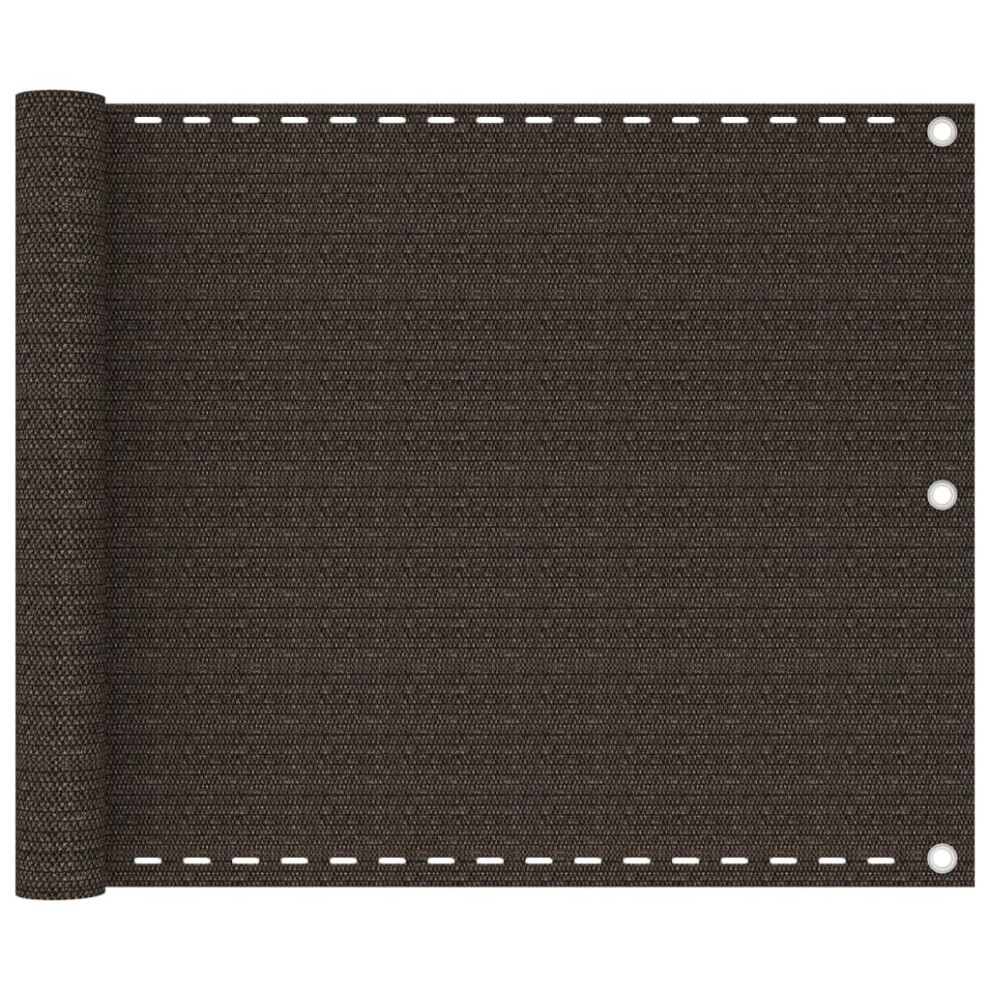 Vidaxl (Brown, 75 X 300 Cm) Balcony Screen Beige 75X400 Cm Hdpe Outdoor Privacy Protective Sunshade