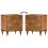 VidaXL (honey brown, 2 pcs) vidaXL Bedside Cabinet Nightstand Bed Cabinet Side Table Solid Wood Mango 6