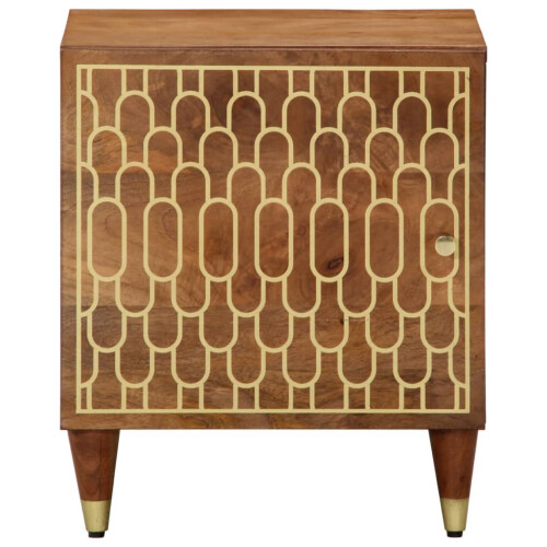 VidaXL (honey brown, 2 pcs) vidaXL Bedside Cabinet Nightstand Bed Cabinet Side Table Solid Wood Mango 1