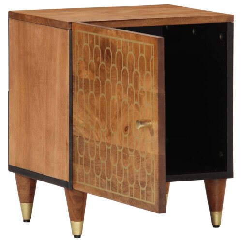 VidaXL (honey brown, 2 pcs) vidaXL Bedside Cabinet Nightstand Bed Cabinet Side Table Solid Wood Mango 2