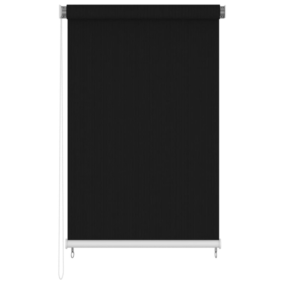 Vidaxl (Black, 160 X 230 Cm) Outdoor Roller Blind 60X140 Cm Yellow Hdpe Patio Window Shade Treatment