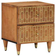 (honey brown, 1 pcs) vidaXL Bedside Cabinet Nightstand Bed Cabinet Side Table Solid Wood Mango