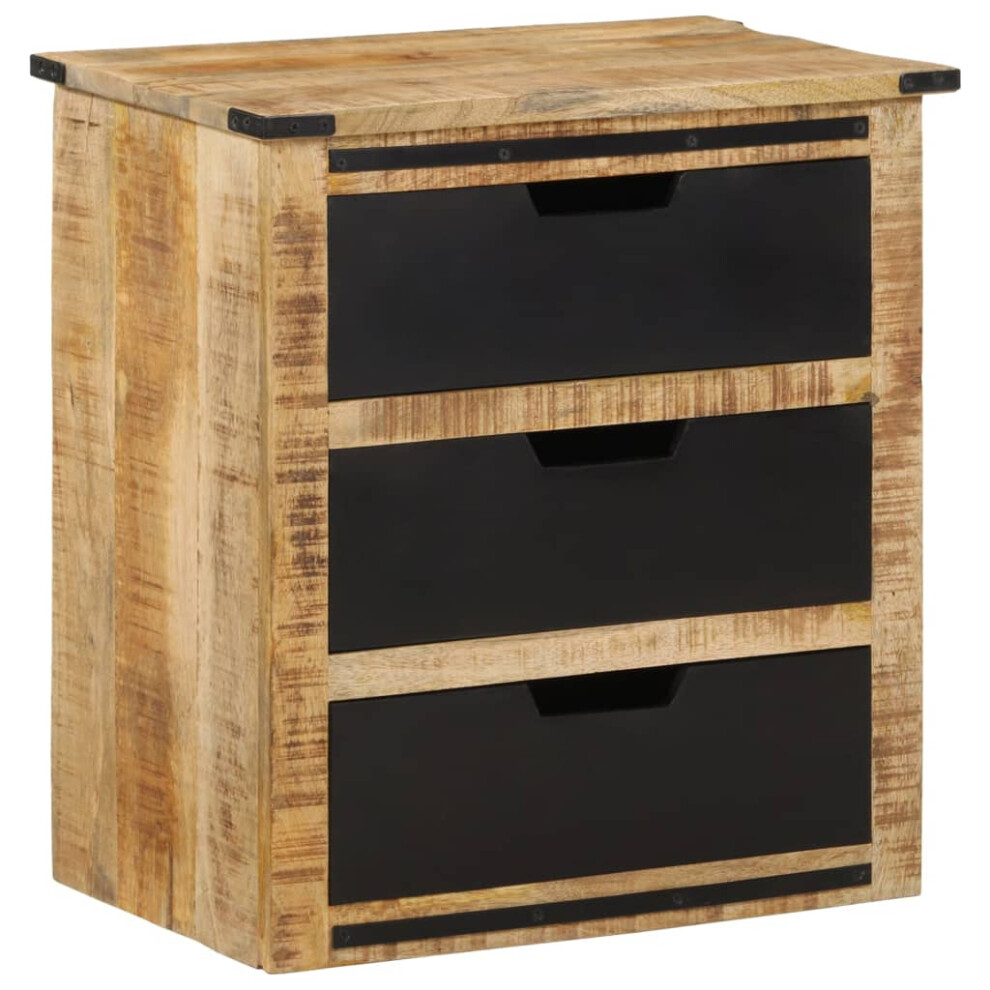 Vidaxl (3 Drawers) Sideboard With 2 Drawers Cupboard Cabinet Highboard Solid Wood Mango