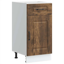 (smoked oak, 40 x 46 x 81.5 cm) vidaXL Kitchen Base Cabinet Kalmar Smoked Oak Engineered Wood