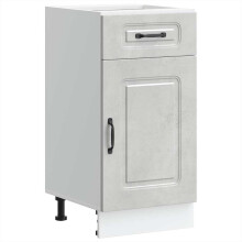 (concrete grey, 40 x 46 x 81.5 cm) vidaXL Kitchen Base Cabinet Kalmar Smoked Oak Engineered Wood
