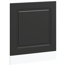 (black, 60 x 1.5 x 67 cm) vidaXL Kitchen Base Cabinet Kalmar Smoked Oak Engineered Wood