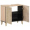 VidaXL (natural) vidaXL Bathroom Sink Cabinet Storage Cupboard Vanity Unit Solid Wood Mango 2