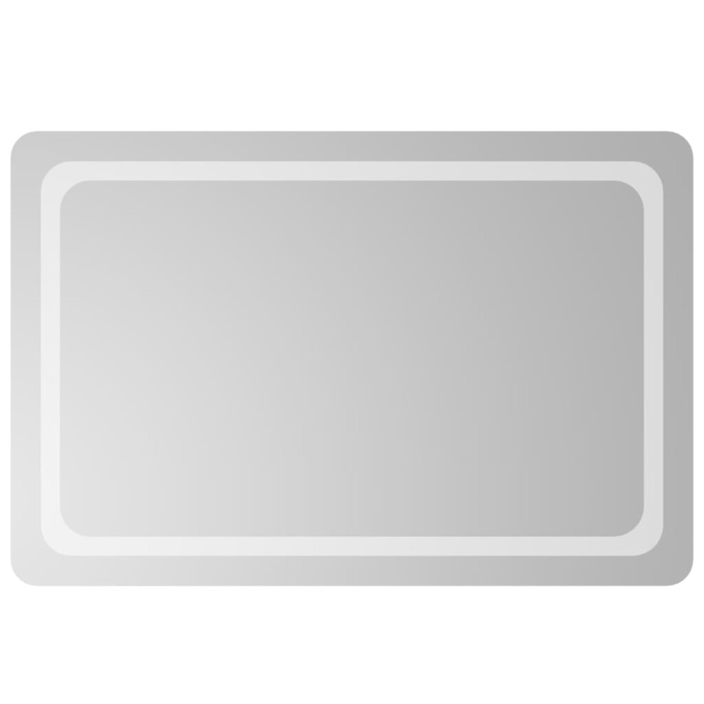 New Vidaxl (60 X 90 Cm) Led Bathroom Mirror Washroom Wall-Mounted Up Mirror Multi Sizes Light 3154099