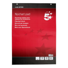 5 Star Office Meeting Flipchart Pad Perforated A1 (Pack of 5) -