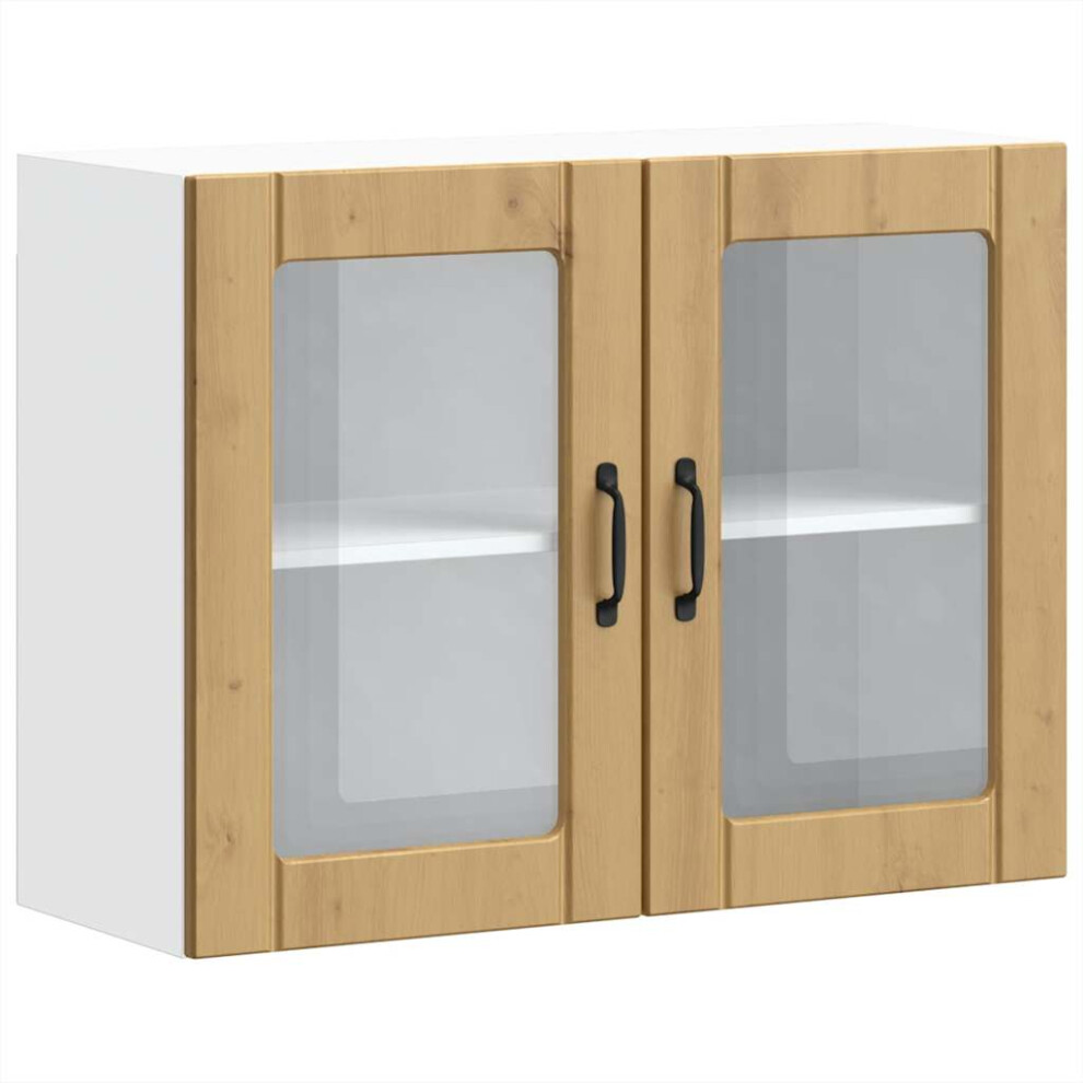 Vidaxl (Artisan Oak, 80 X X 60 Cm) Kitchen Base Cabinet Lucca High Gloss Engineered Wood White Size 31
