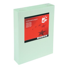 5 Star Office Coloured Copier Paper 80gsm A4 Light Green (Pack of 500)