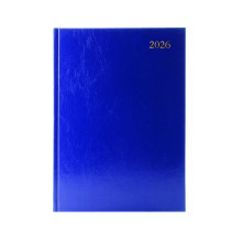 2026 Desk Diary A4 Day Per Page Appointment Blue