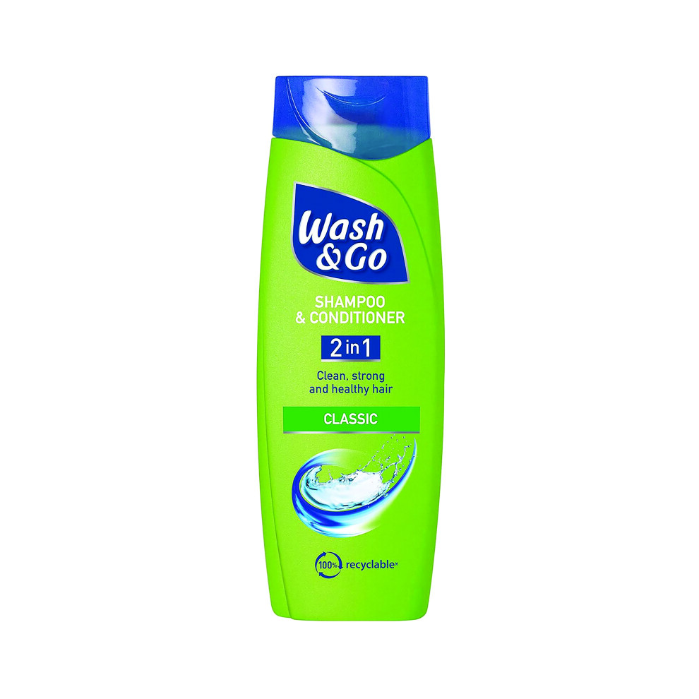 Wash & Go Wash Go 2In1 Shampoo + Conditioner Classic 400Ml (Pack Of 6)