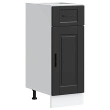 (black, 30 x 46 x 81.5 cm) vidaXL Kitchen Base Cabinet Porto Black Engineered Wood sink base cabinet