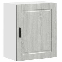 (grey sonoma, 50 x 31 x 60 cm) vidaXL Kitchen Base Cabinet Porto Black Engineered Wood sink base cabinet
