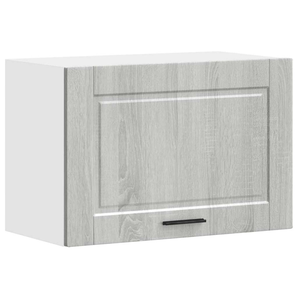 (Grey Sonoma, 60 X 31 X 40 Cm) Vidaxl Kitchen Base Cabinetâ Porto Black Engineered Wood Sink Base Cabinet 8721158424297