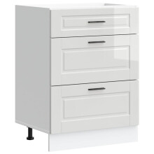 (high gloss white, 60 x 46 x 81.5 cm) vidaXL Kitchen Base Cabinet Porto Black Engineered Wood sink base cabinet