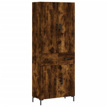 (smoked oak) vidaXL Highboard Sideboard Cupboard Side Cabinet Smoked Oak Engineered Wood