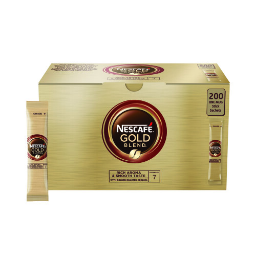 Nescafe Nescafe Gold Blend One Cup Coffee Sachets 200 Pack