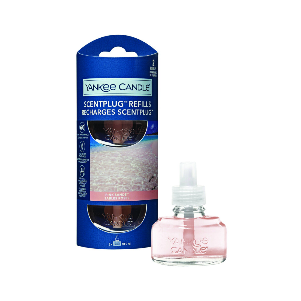 Yankee Candle Scent Plug Refill 2-Pack Sands (Pack Of 4) Pink