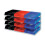 5 Star Office Letter Tray High-impact Polystyrene Foolscap Blue 3