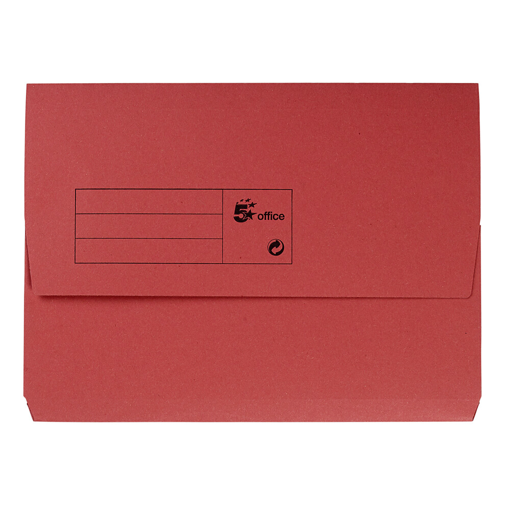 Photos - File Folder / Lever Arch File Star 5  Office Document Wallet Half Flap 285gsm Capacity 32mm A4 