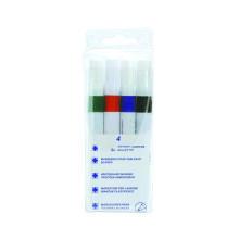 5 Star Value Strategy SL Drywipe Markers Assorted (Pack of 4) -
