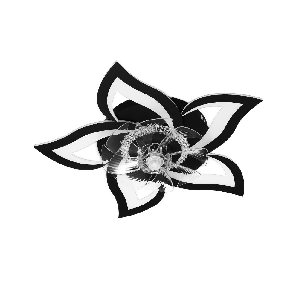 1 Set Led-Plafondventilatorlampen In De Vorm Van Een Bloem Met Instelbare Helderheid En Afstandsbediening-image