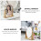 Khaki Wood Makeup Mirror Swivel Oval Tabletop Vanity Mirror 8
