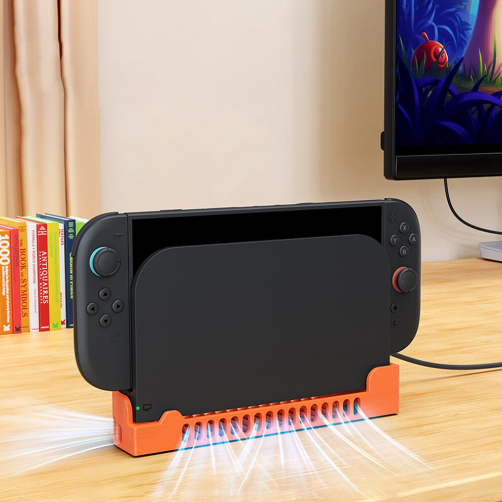 (Orange) For Nintendo Switch 2 Gaming Console Cooling Stand Orange 6914273900087