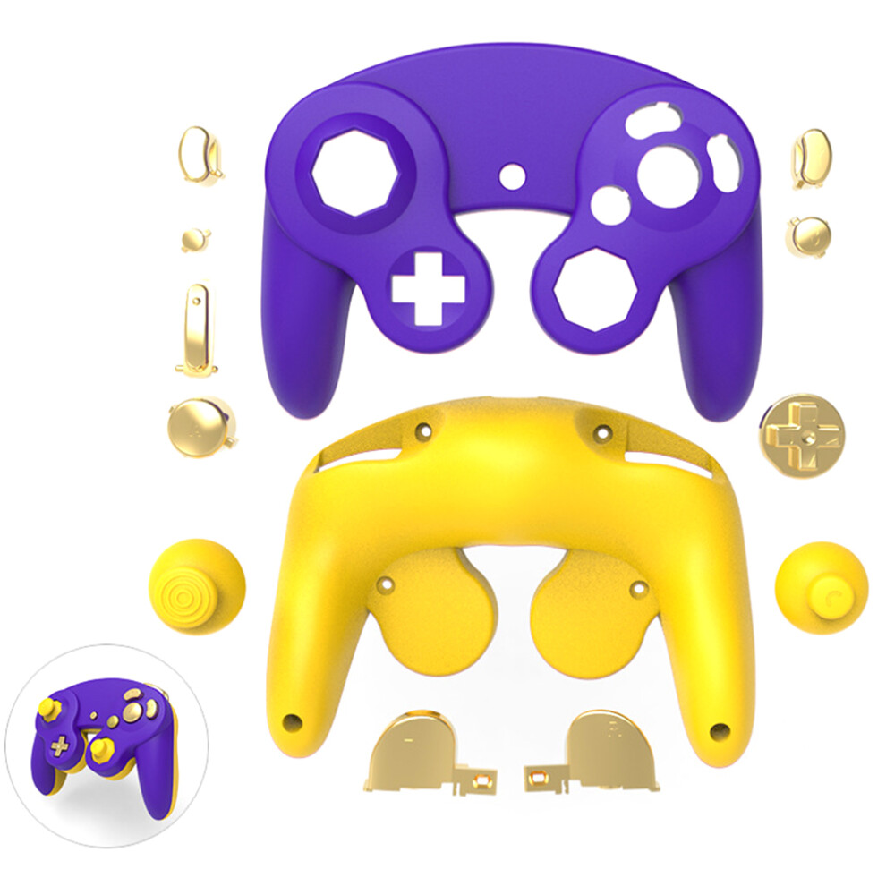 (Purpleyellow) For Nintendo Gamecube Controller Housing Shell Pla 6914272400151