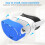 (Blue) Silicone Protective Case for Meta Quest 3S Shockpr 2