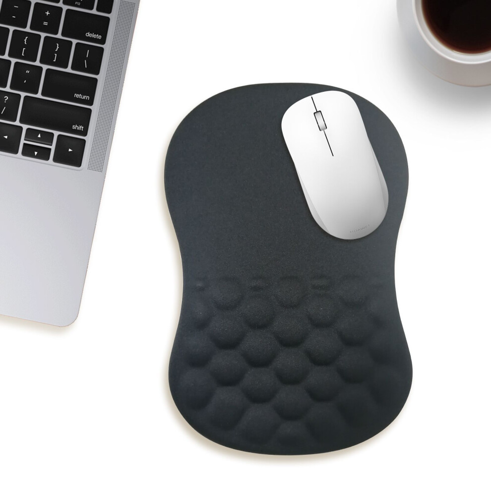 (Black) 30X20x2.5cm Office Gaming Mouse Pad With Wrist Res Black 6914271631198