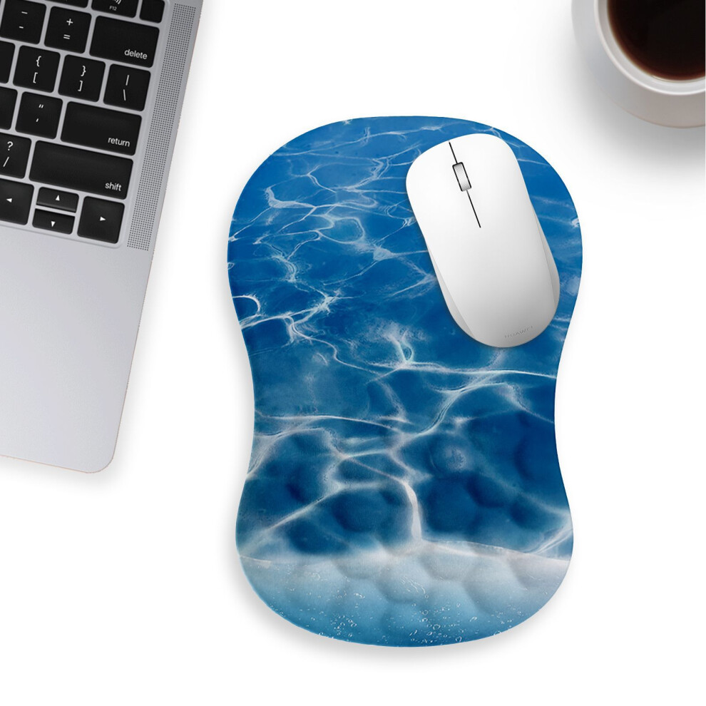 (Ocean) 30X20x2.5cm Office Gaming Mouse Pad With Wrist Res 6914279689405
