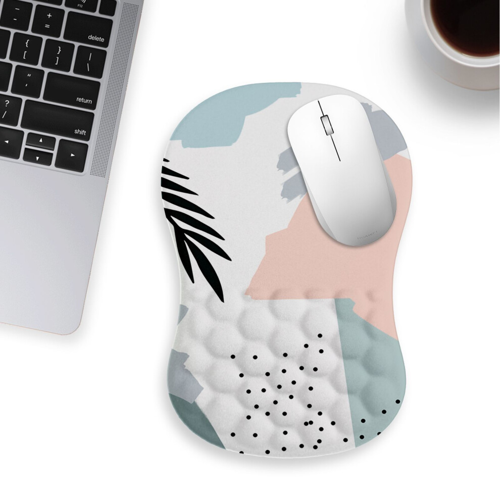 (Bluepink) 30X20x2.5cm Office Gaming Mouse Pad With Wrist Res 6914273707204