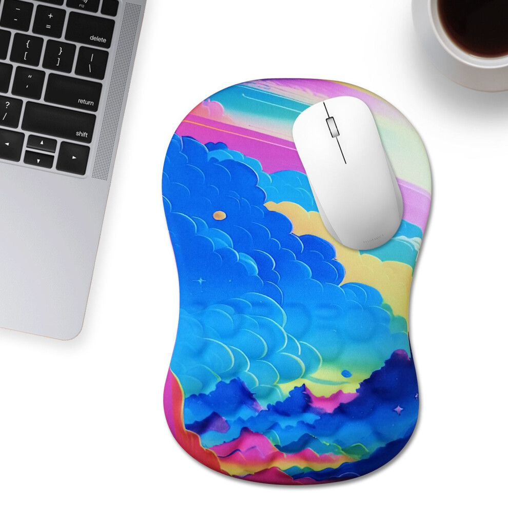 (Color Planet) 30X20x2.5cm Office Gaming Mouse Pad With Wrist Res 6914273277455